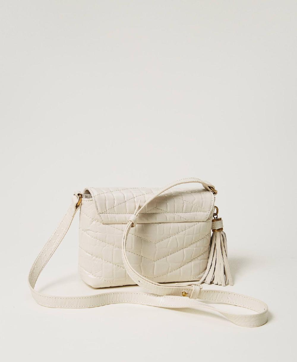 Scee by twin set Borsa a tracolla 'Dreamy' piccola in pelle stampa cocco 2025