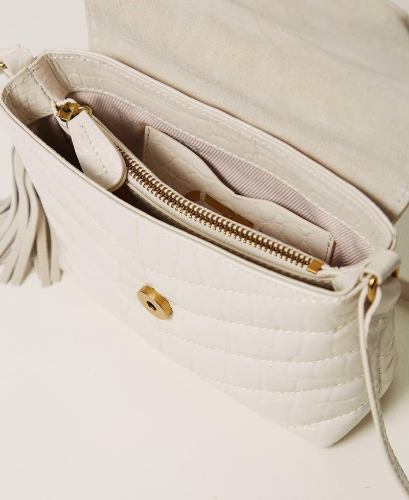 Scee by twin set Borsa a tracolla 'Dreamy' piccola in pelle stampa cocco 2025