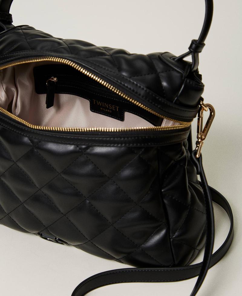 Scee by twin set Borsa top handle ‘Cécile’ grande trapuntata Nuovo