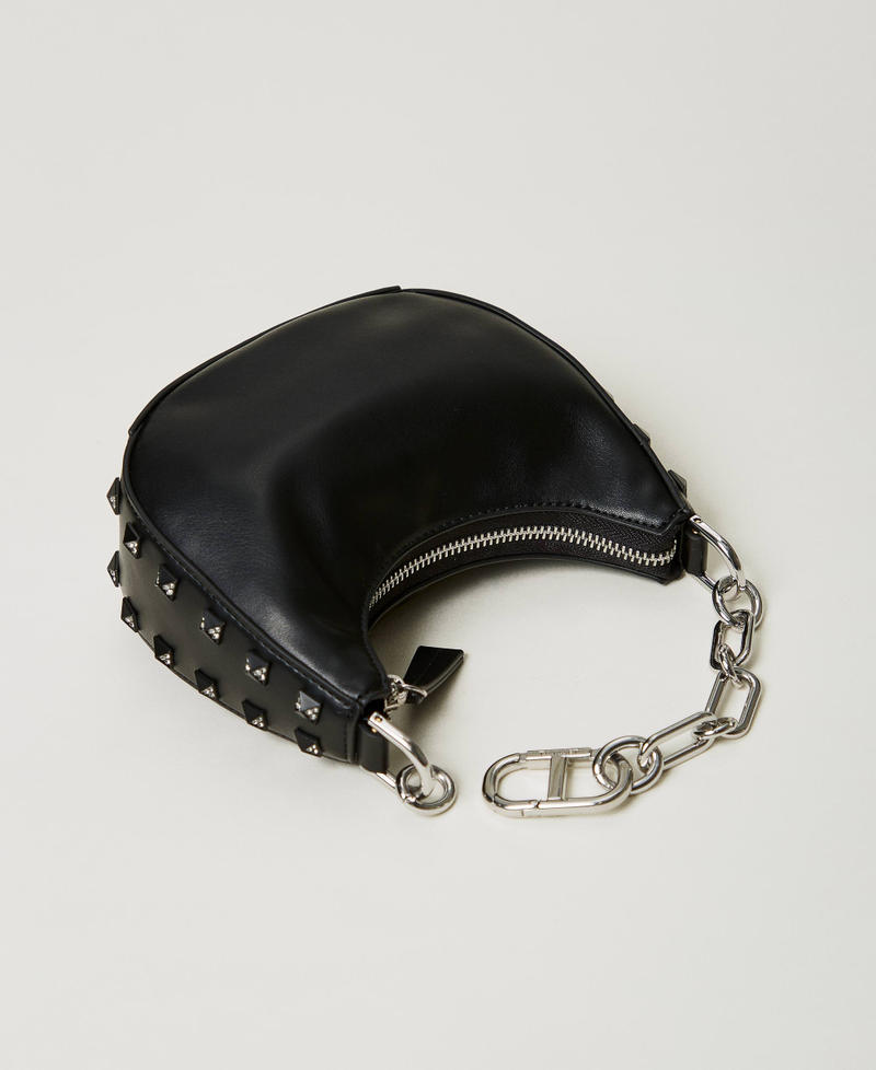 Scee by twin set Borsa ‘Mini Croissant’ con borchie Fino Al -60%
