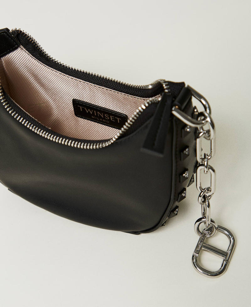 Scee by twin set Borsa ‘Mini Croissant’ con borchie Fino Al -60%