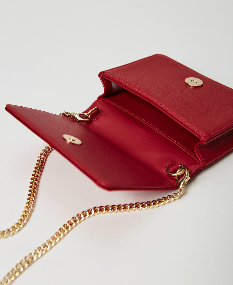 Scee by twin set Mini borsa a tracolla in raso con strass Prezzo Ridotto