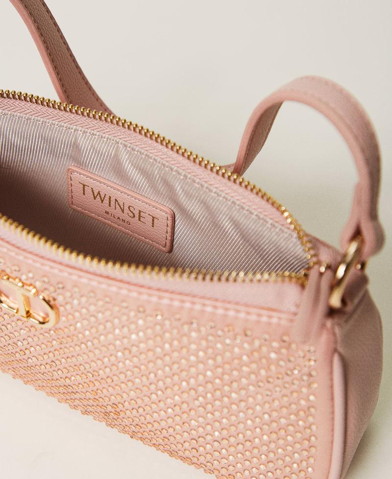 Scee by twin set Mini borsa in raso con strass e Oval T Offerta