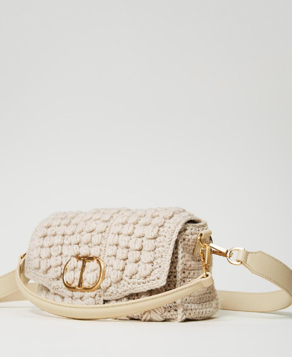 Scee by twin set Borsa a tracolla 'Amie' media in tricot Economico