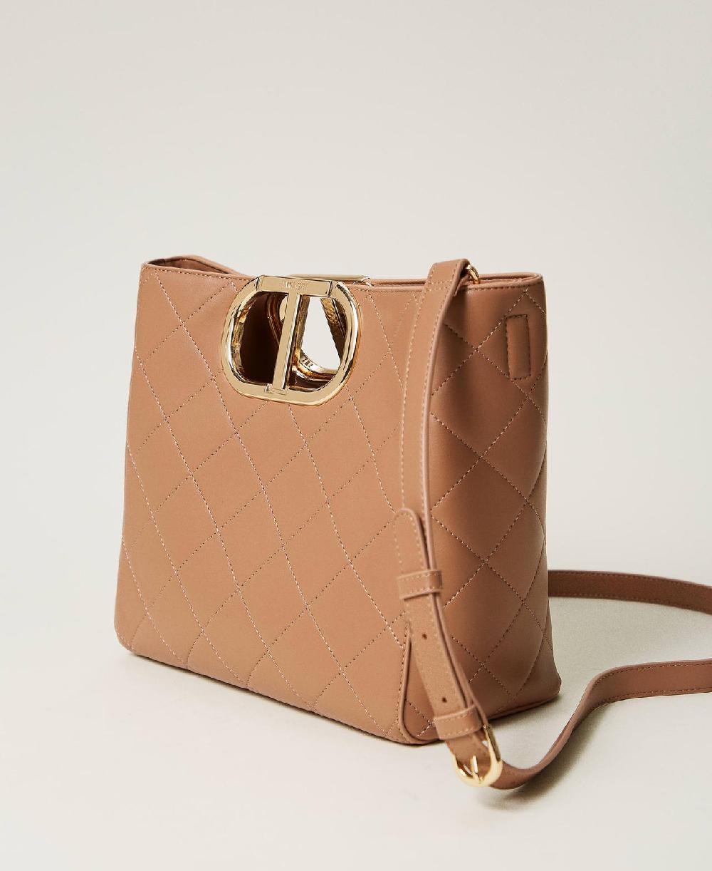 Scee by twin set Borsa shopper 'Lila' trapuntata con manico Oval T Online