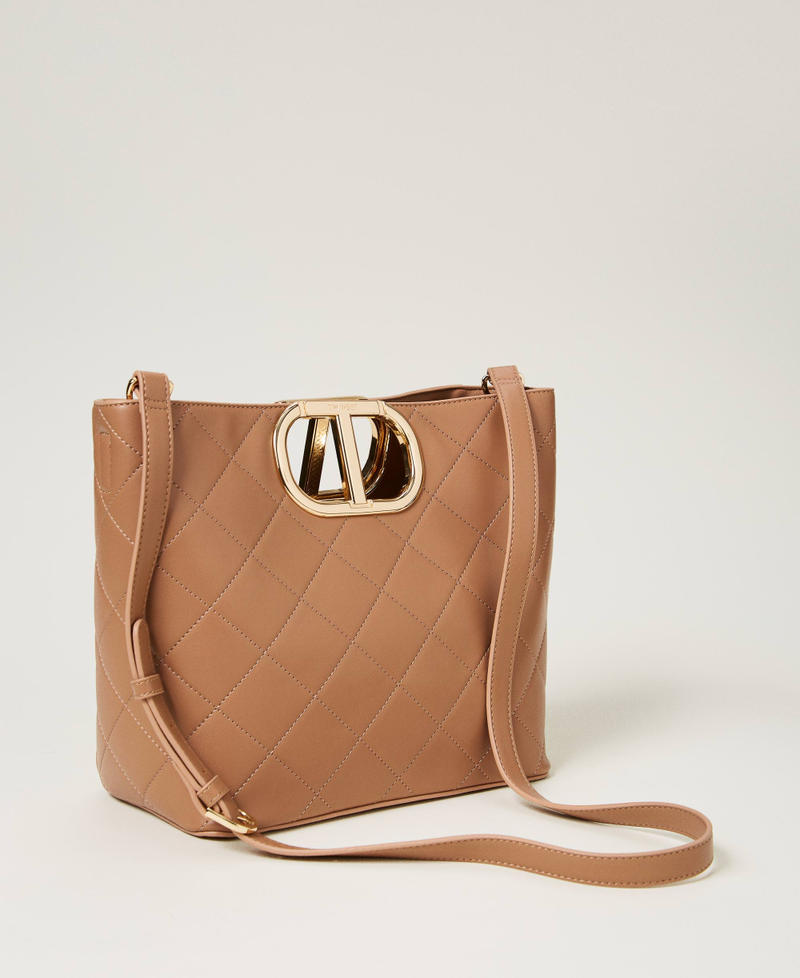 Scee by twin set Borsa shopper 'Lila' trapuntata con manico Oval T Online