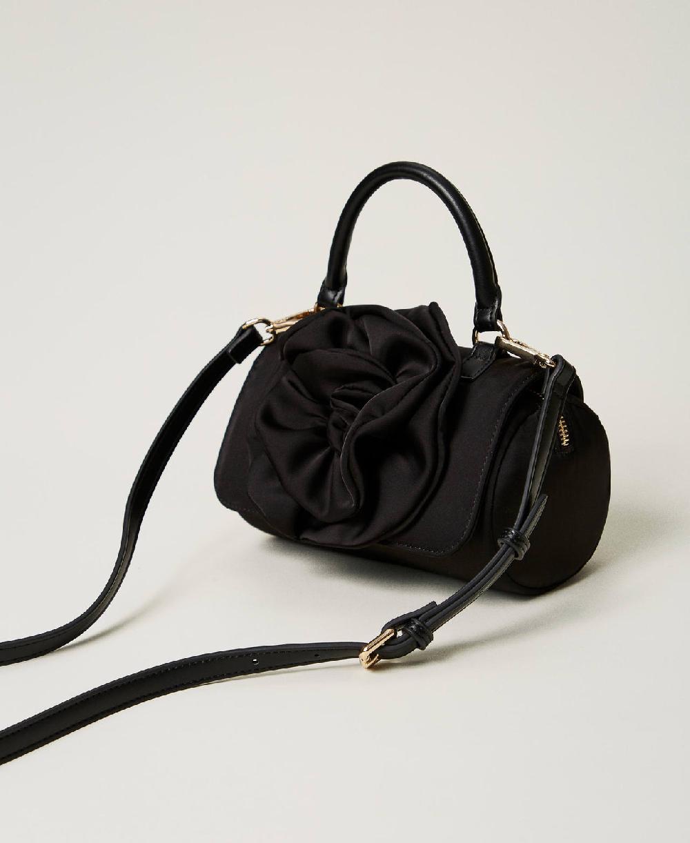 Scee by twin set Borsa a tracolla con maxi fiore Saldi