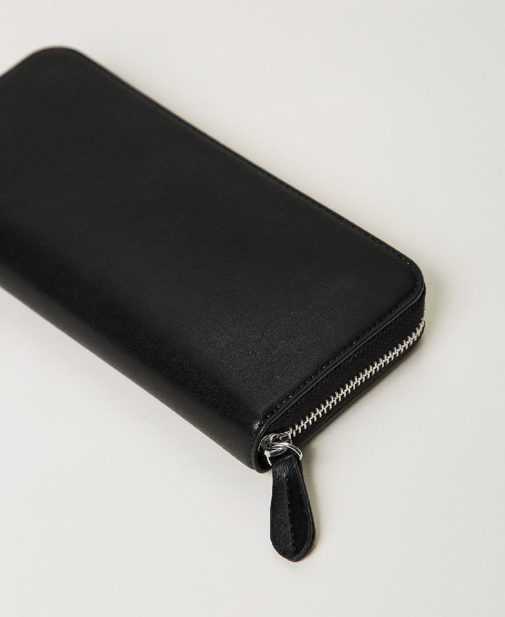 Scee by twin set Portafoglio zip around con borchie Vendita Economica