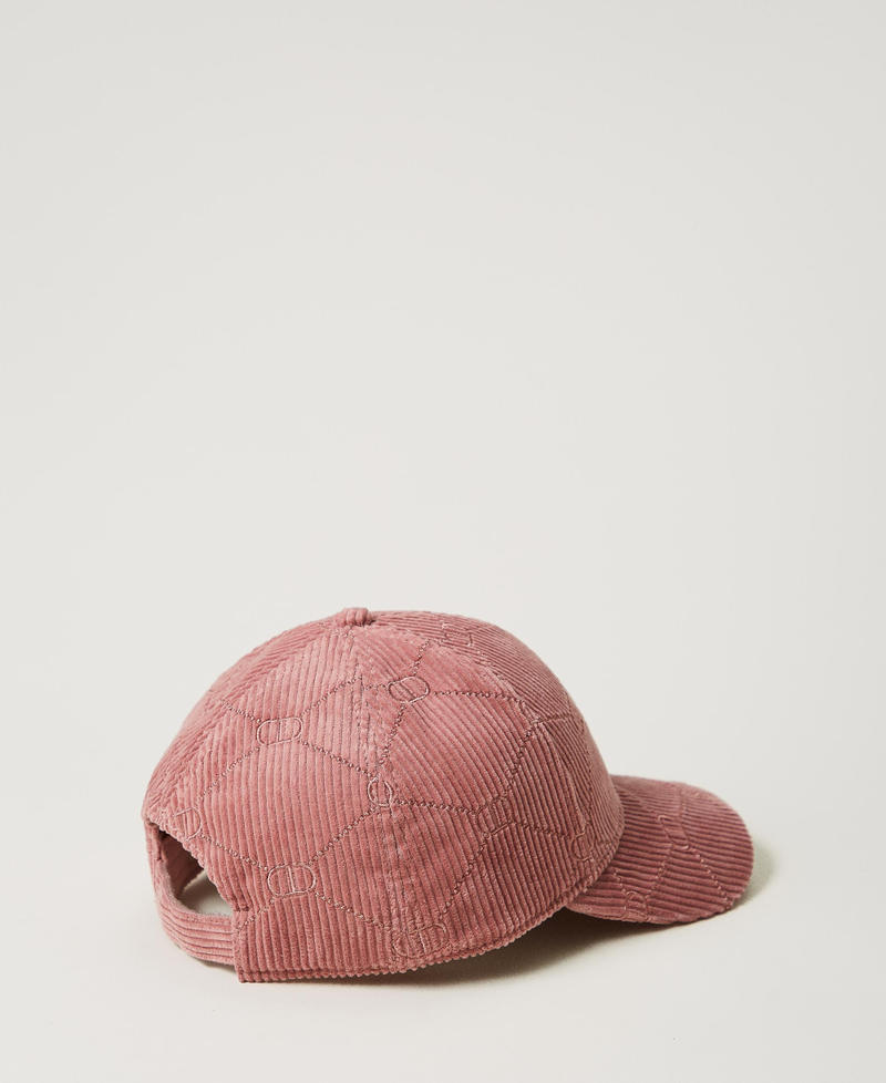 Scee by twin set Cappello da baseball in velluto con Oval T Vendita