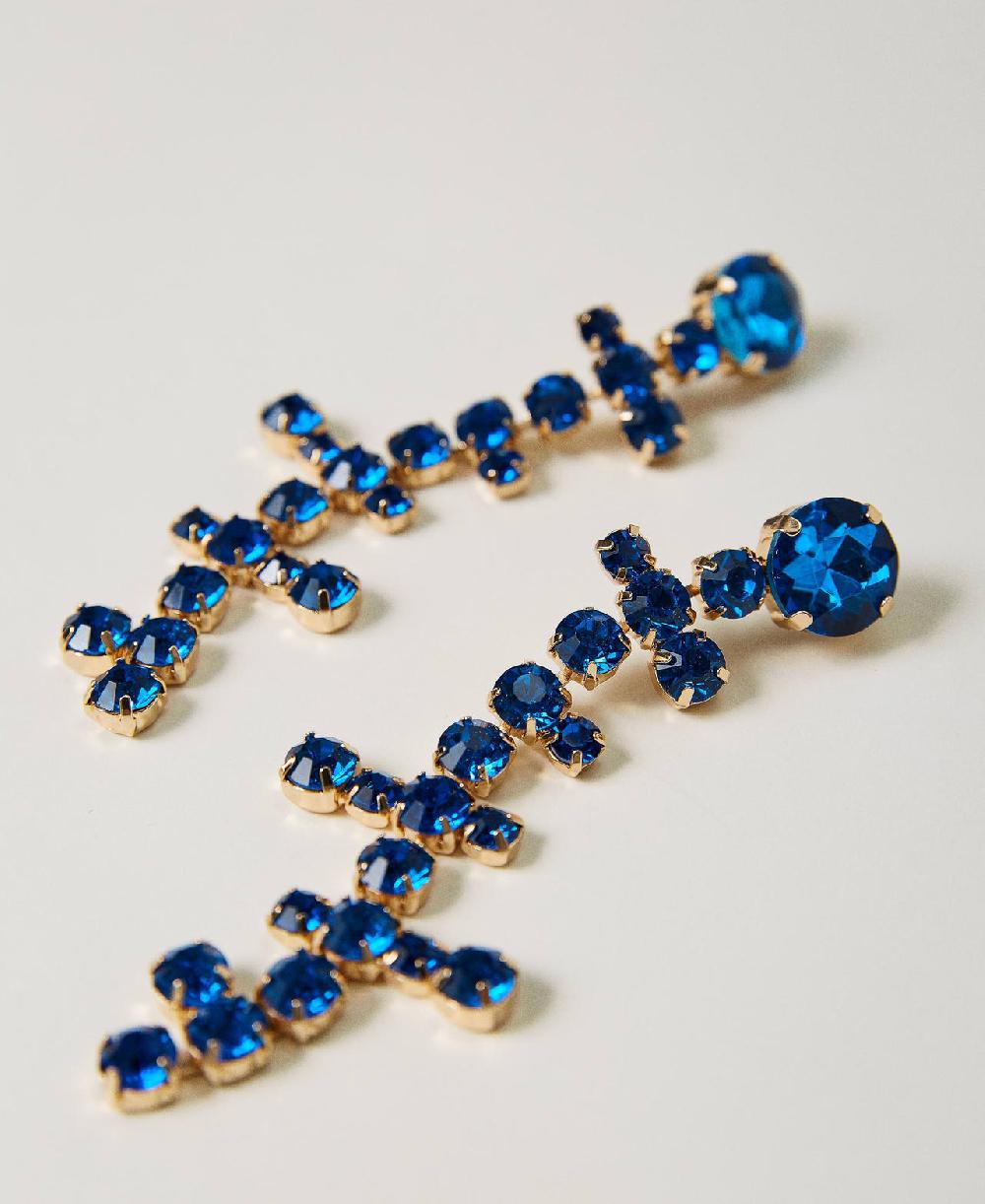 Scee by twin set Orecchini pendenti con strass Spedizione Gratuita