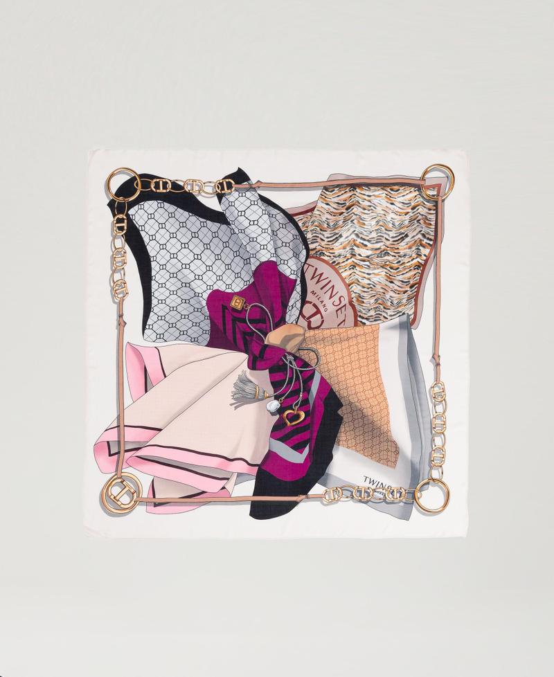 Scee by twin set Kefiah con mix di stampe Pezzi Unici