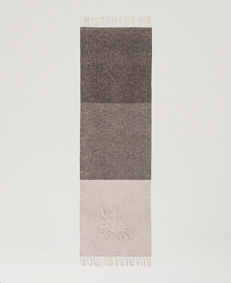 Scee by twin set Stola in panno con frange Consegna Veloce