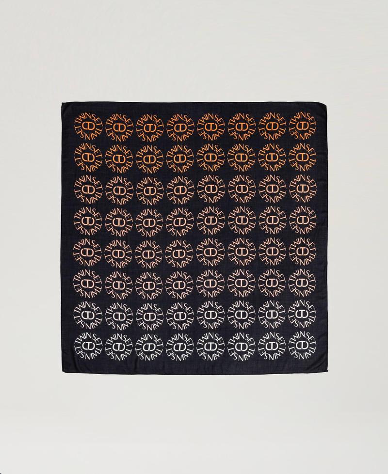 Scee by twin set Kefiah con stampa Oval T e logo Affare Del Giorno