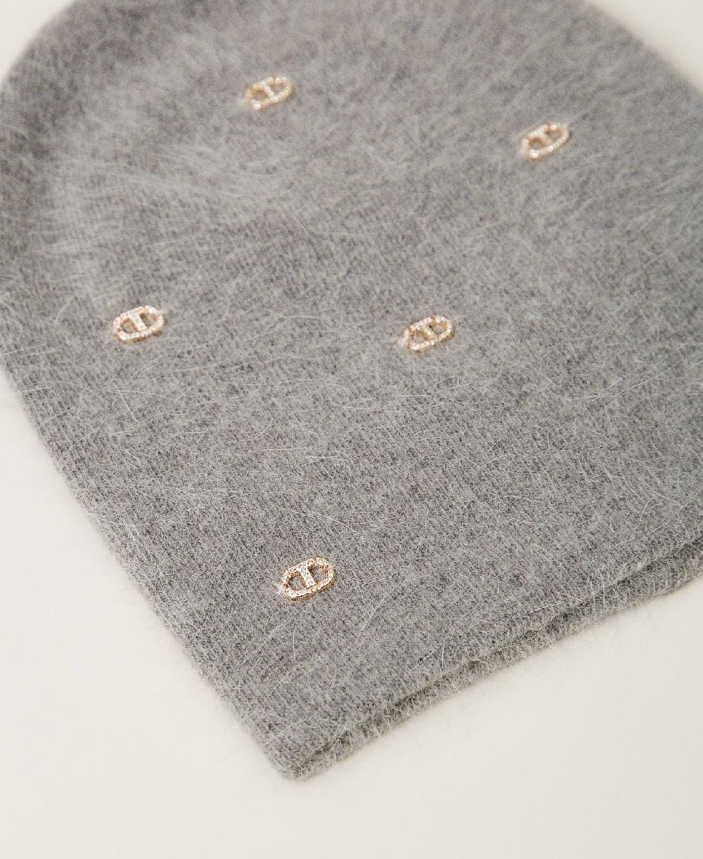 Scee by twin set Cuffia in maglia con Oval T Prezzo Ridotto