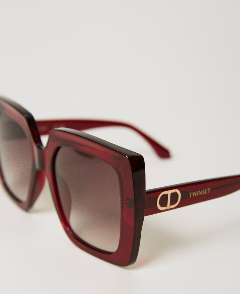 Scee by twin set Occhiali da sole squadrati oversize In Saldo