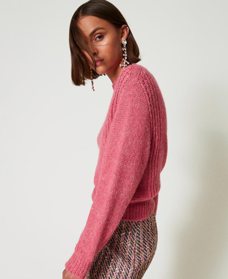 Scee by twin set Maglia lupetto in misto lana seamless Italia