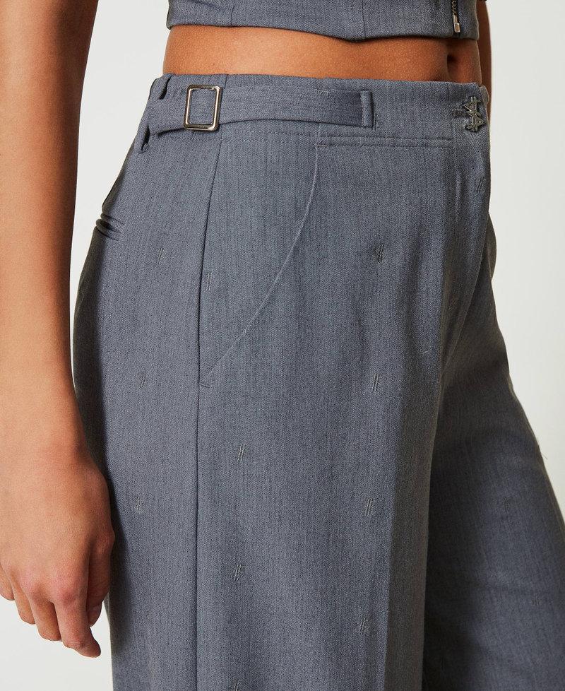 Scee by twin set Pantaloni a palazzo MYFO con ricamo Qualità