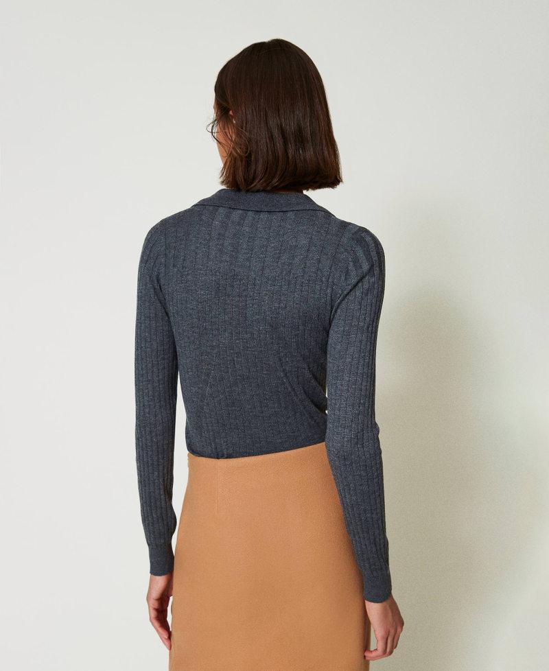 Scee by twin set Maglia a coste con ricamo Vendita