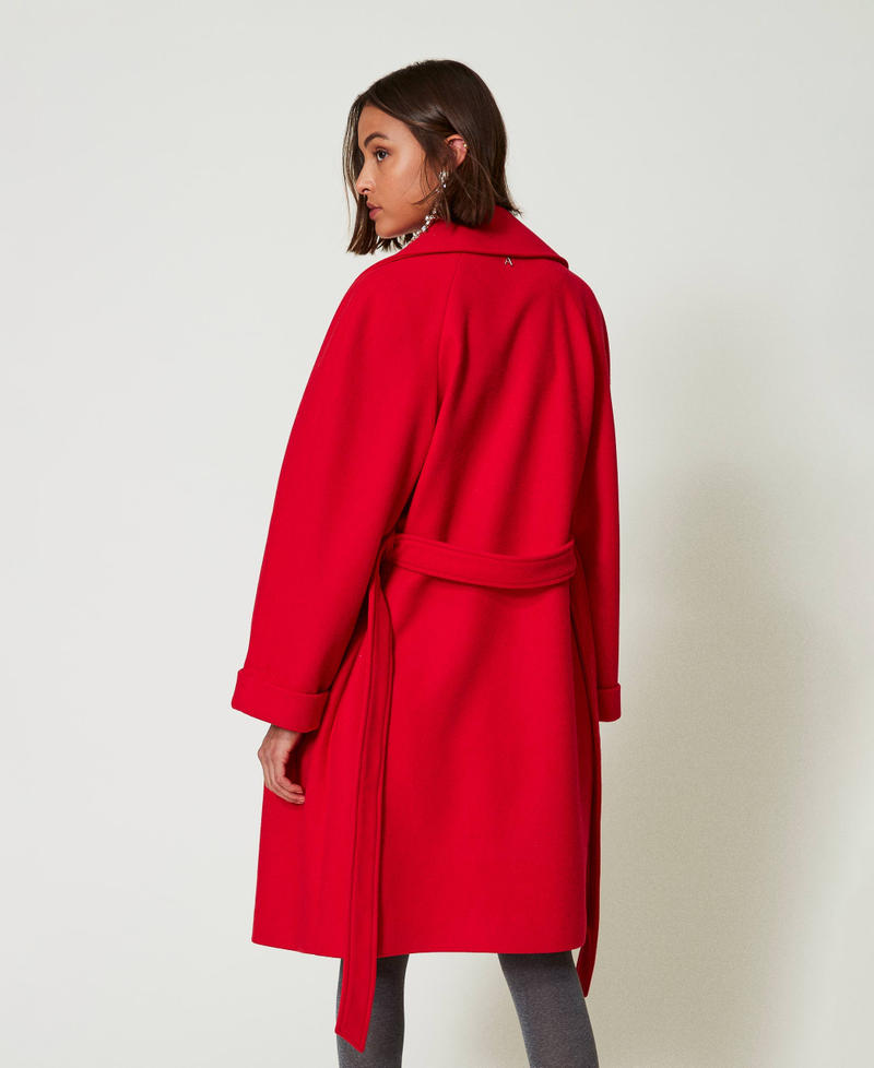 Scee by twin set Cappotto doppiopetto in panno Soddisfazione Garantita
