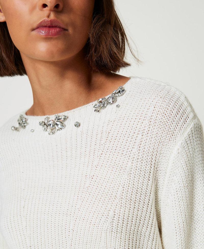 Scee by twin set Maglia con ricami fatti a mano Prezzo Ridotto