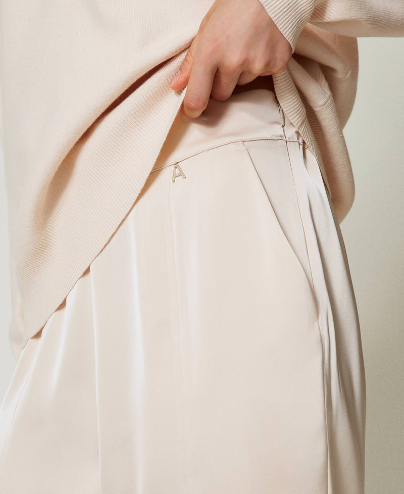 Scee by twin set Pantaloni a sigaretta in raso Presa