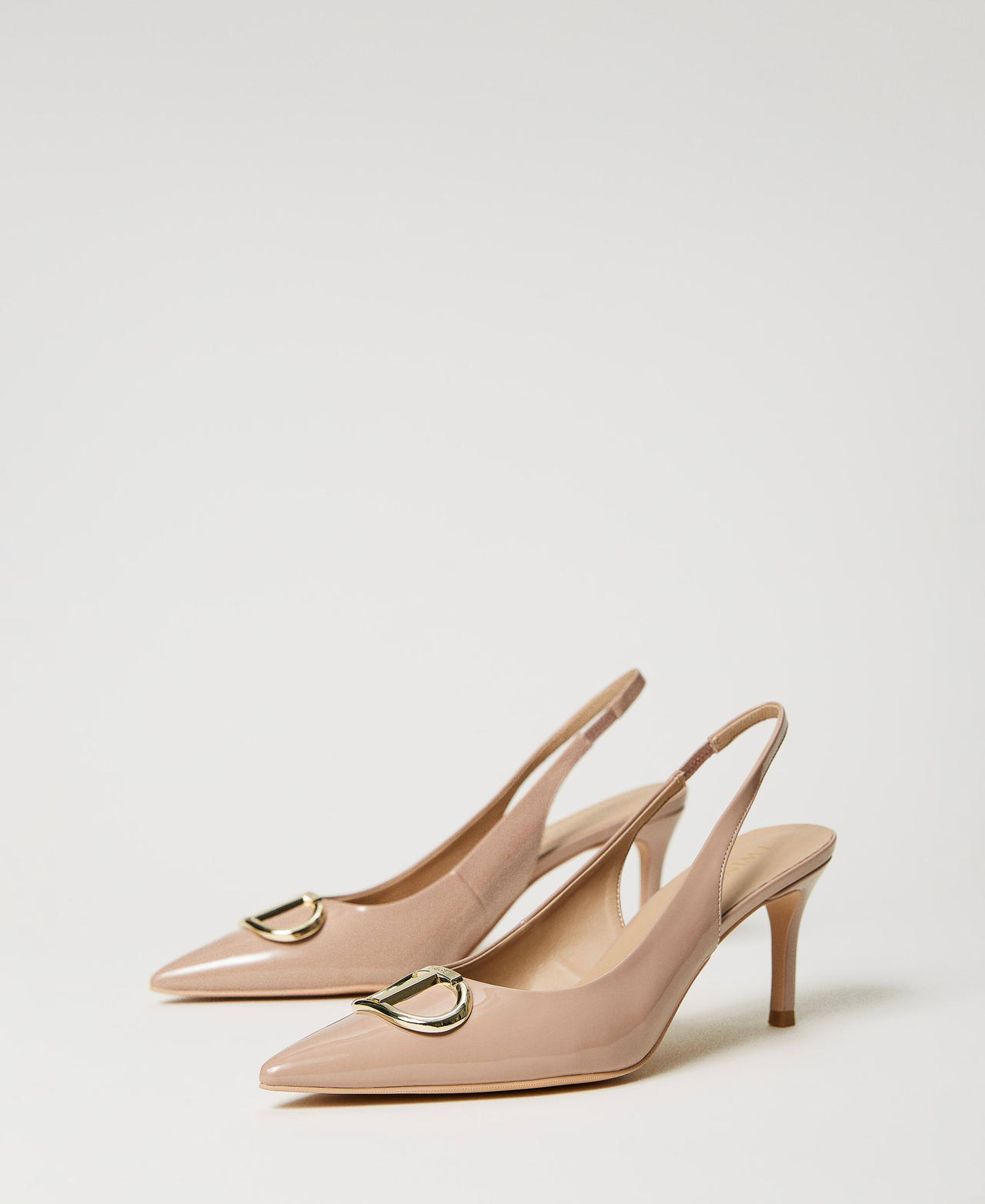 Scee by twin set Décolleté sling back in vernice 2025