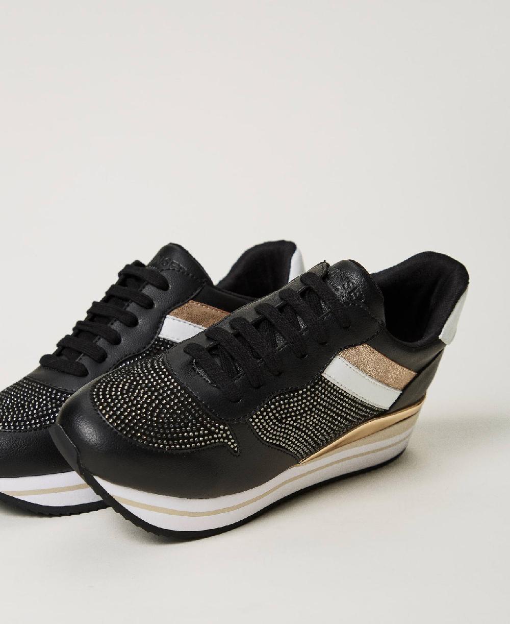 Scee by twin set Sneakers running con strass In Linea