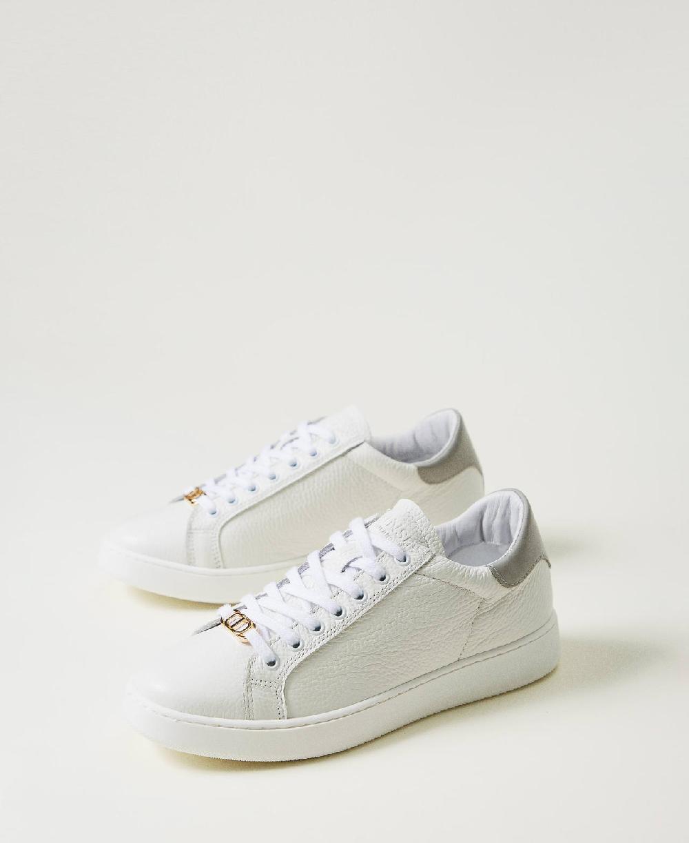 Scee by twin set Sneakers in pelle con Oval T Qualità Garantita