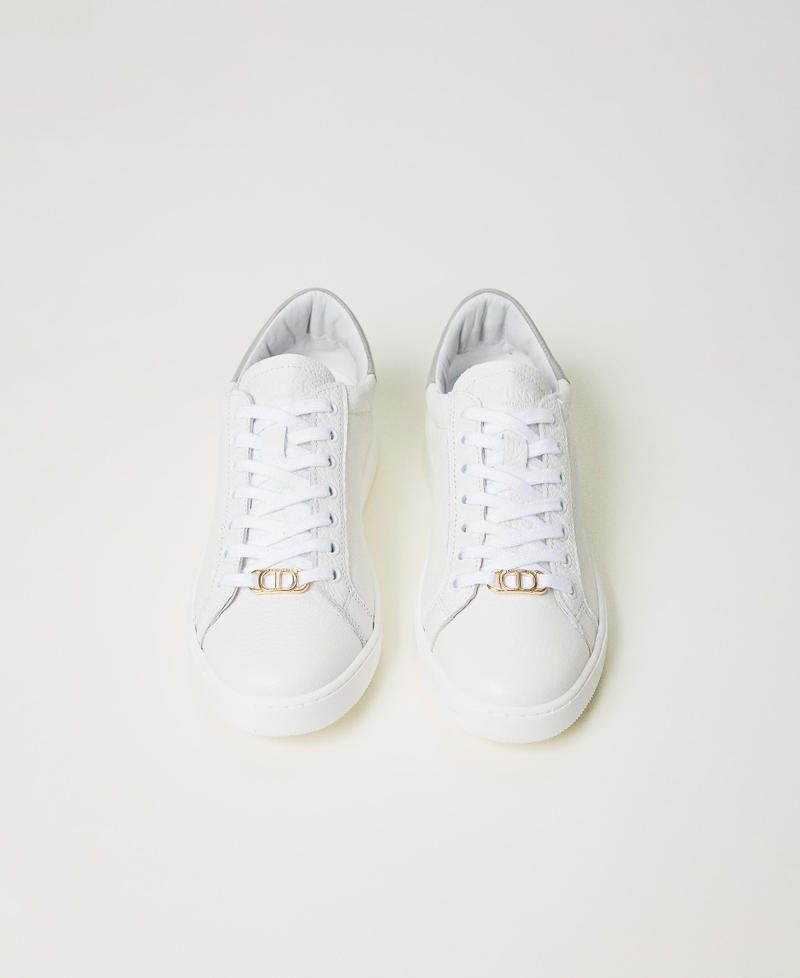 Scee by twin set Sneakers in pelle con Oval T Qualità Garantita