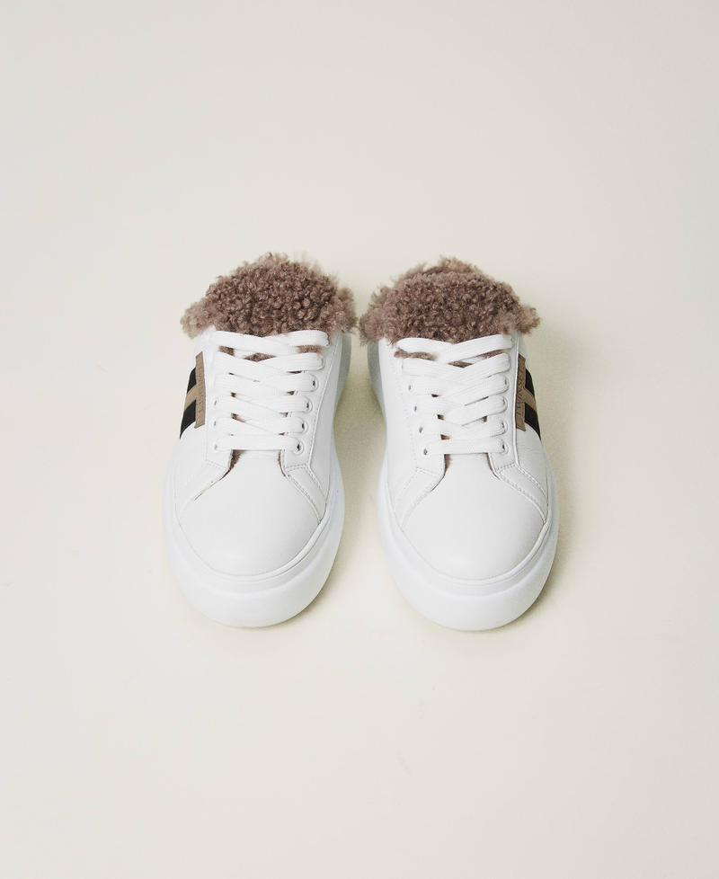 Scee by twin set Sneakers slide con faux fur Shopping Online