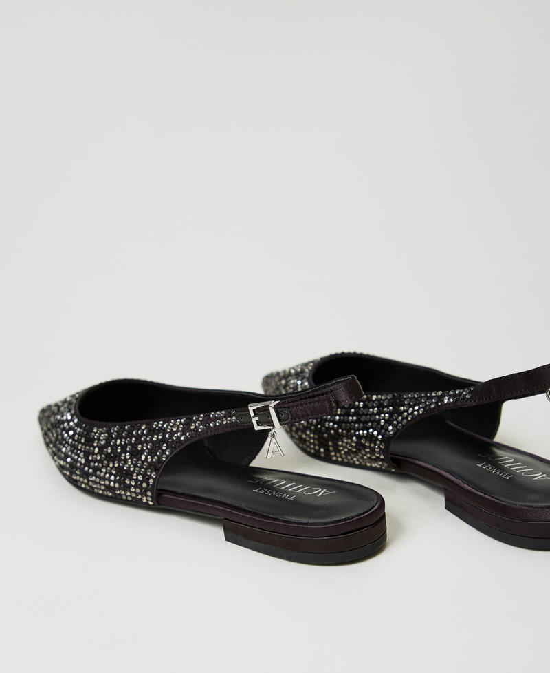 Scee by twin set Ballerine sling back con strass Offerte