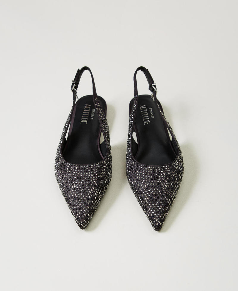 Scee by twin set Ballerine sling back con strass Offerte