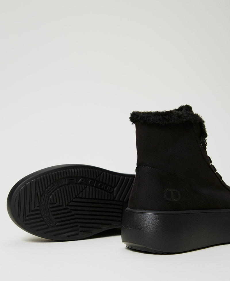 Scee by twin set Sneakers alta con faux fur Hotsell