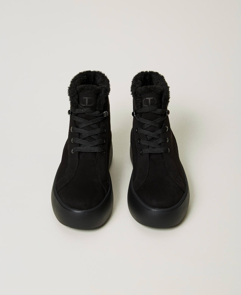 Scee by twin set Sneakers alta con faux fur Hotsell