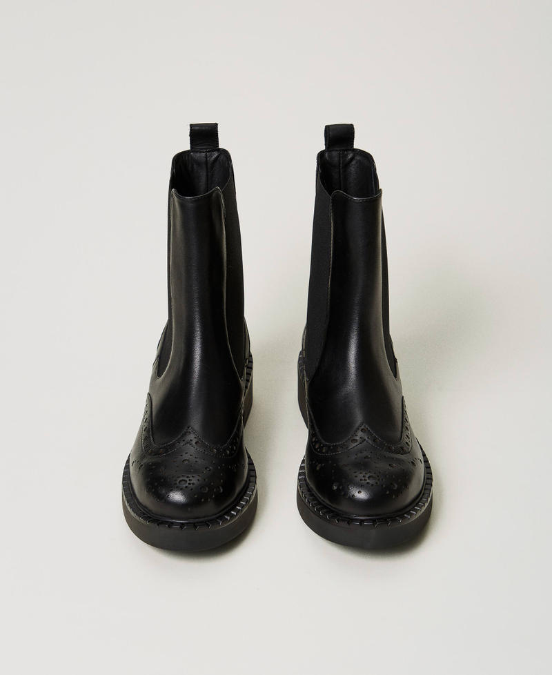 Scee by twin set Stivaletti chelsea in pelle Vendite Flash