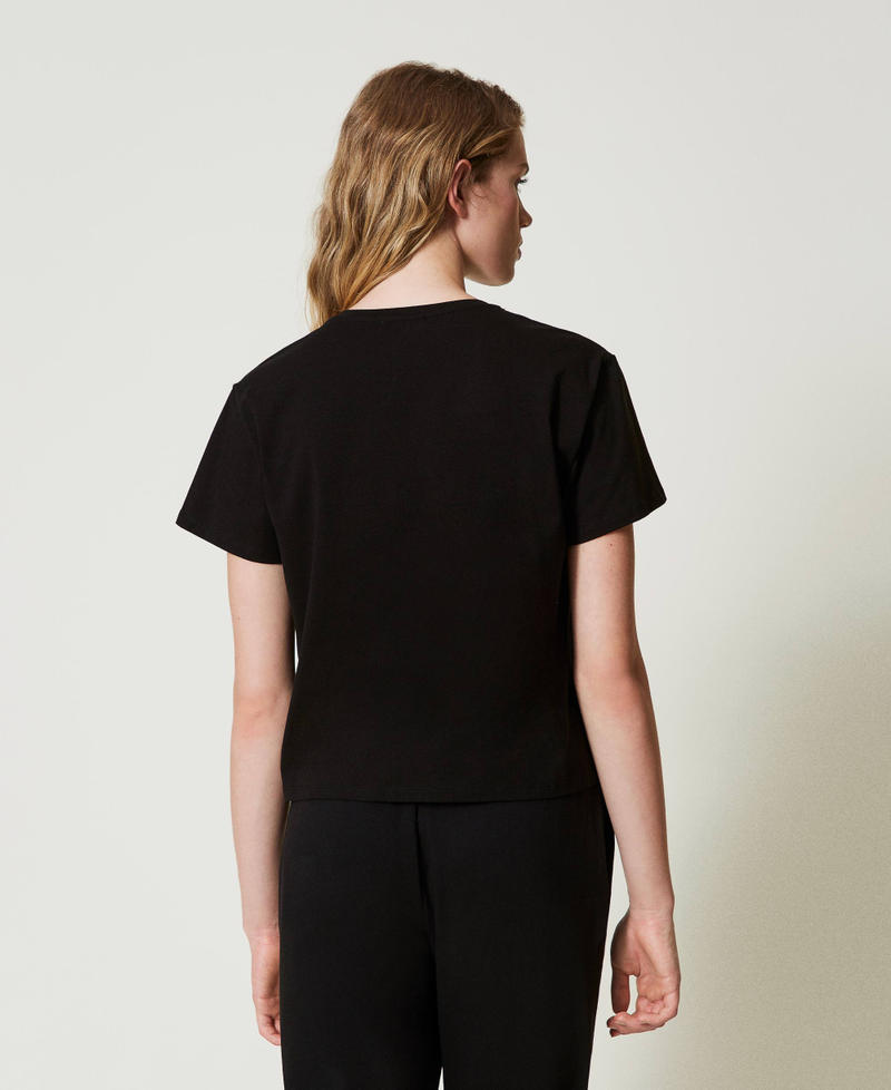Scee by twin set T-shirt con morsetto a cuore Moda