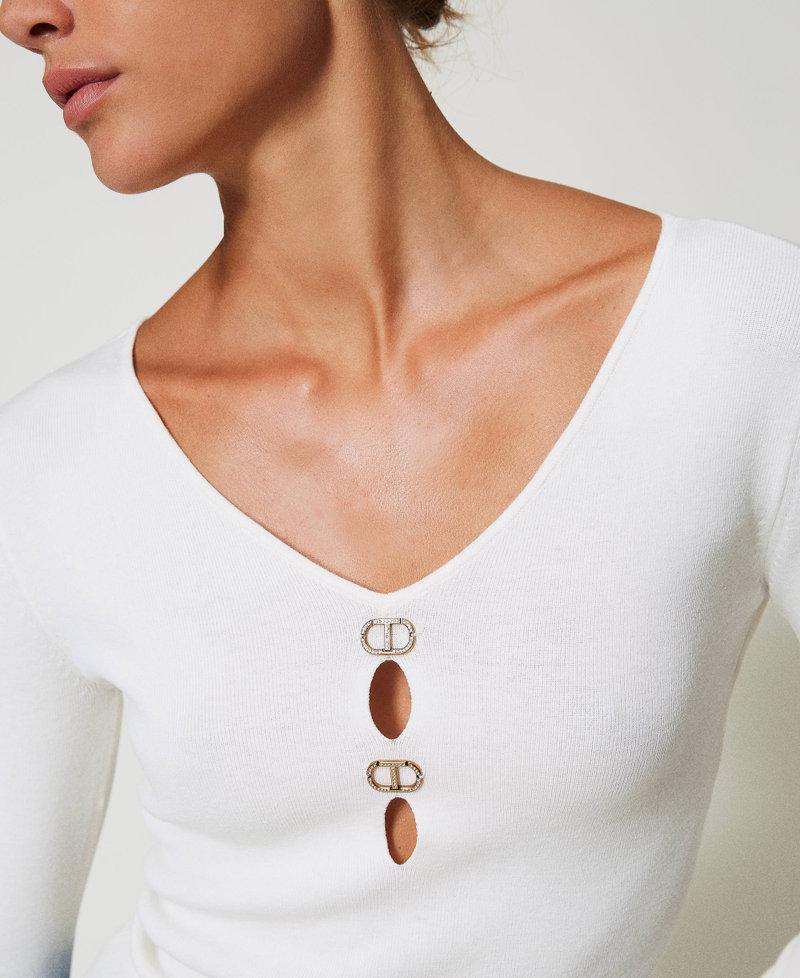 Scee by twin set Maglia doppio uso con Oval T Promozione