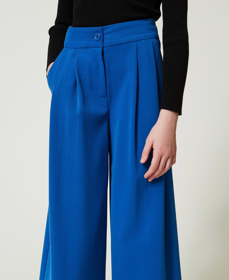 Scee by twin set Pantaloni a palazzo in flanella Pezzi Unici
