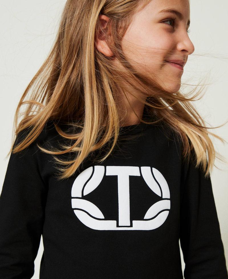 Scee by twin set T-shirt cropped con logo gommato Qualità Garantita