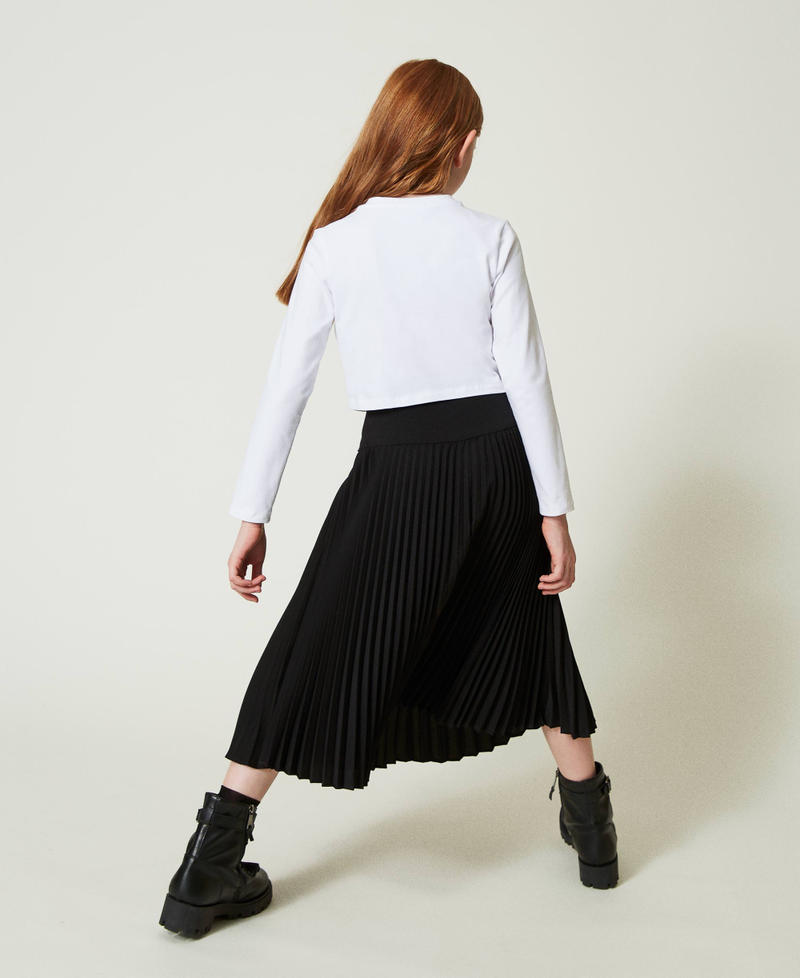 Scee by twin set Gonna lunga in crêpe de Chine plissé Shopping Online