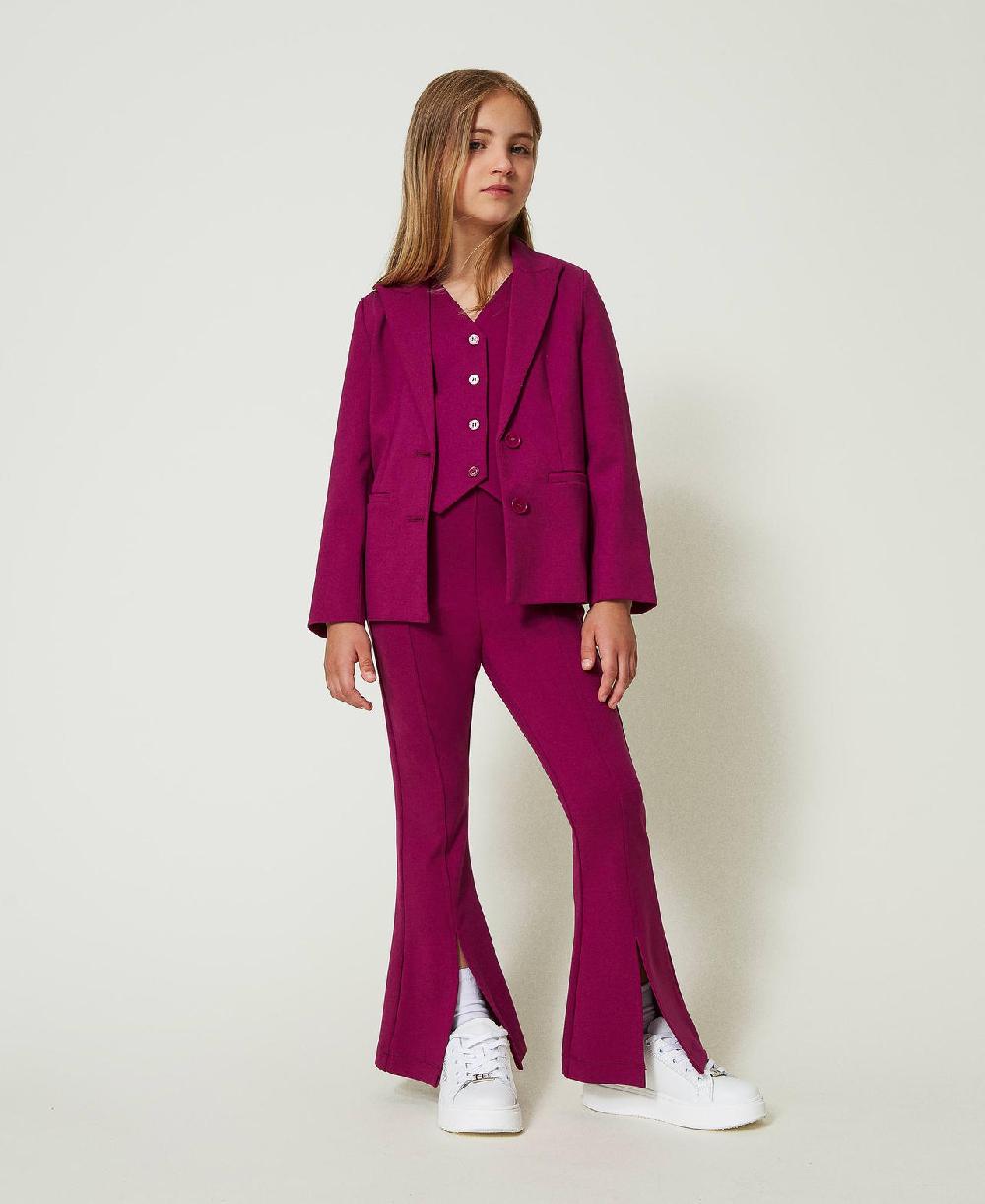 Scee by twin set Pantaloni flare con spacco Sottocosto