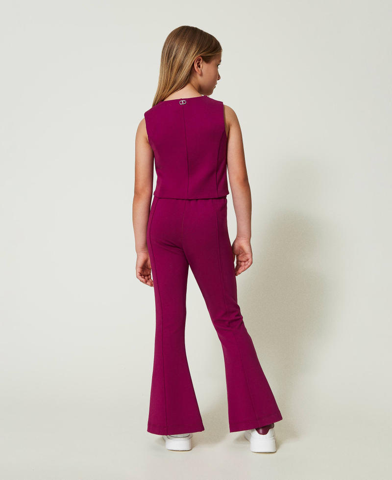 Scee by twin set Pantaloni flare con spacco Sottocosto