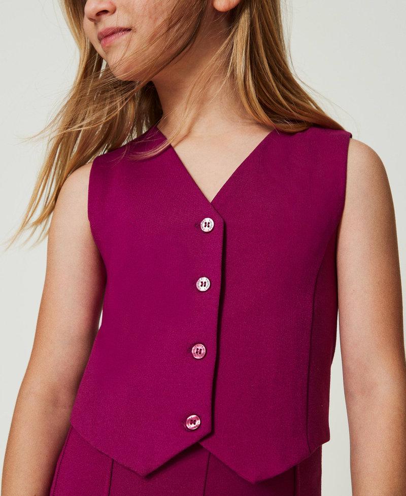 Scee by twin set Gilet monopetto con bottoni in tono Novità