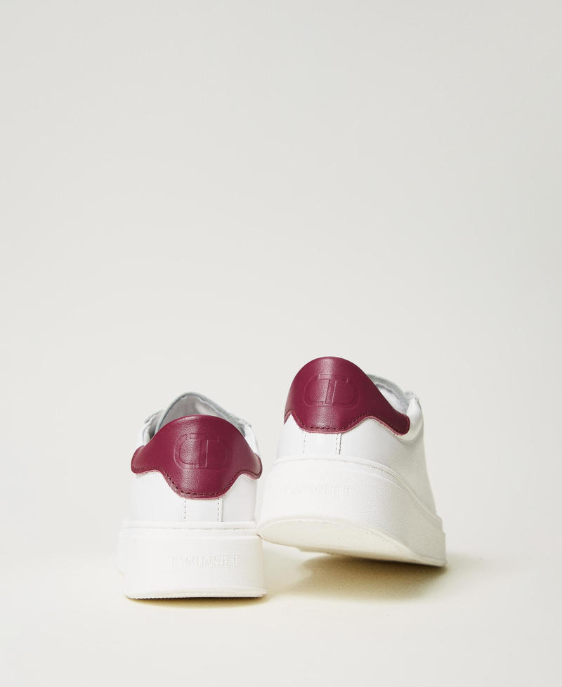 Scee by twin set Sneakers in pelle con logo Presa