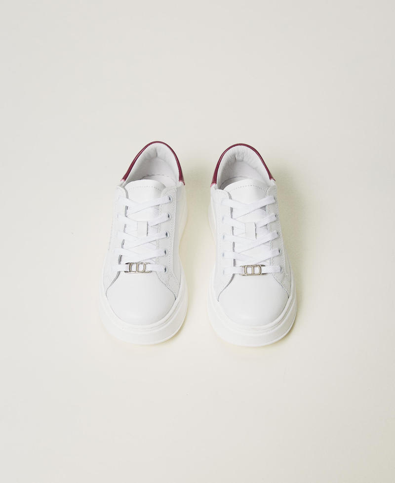 Scee by twin set Sneakers in pelle con logo Presa