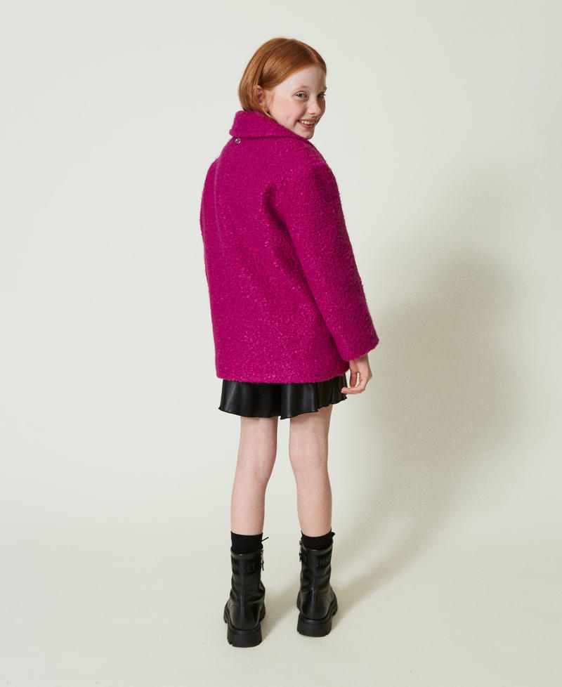 Scee by twin set Cappotto doppiopetto in panno curly Sconto