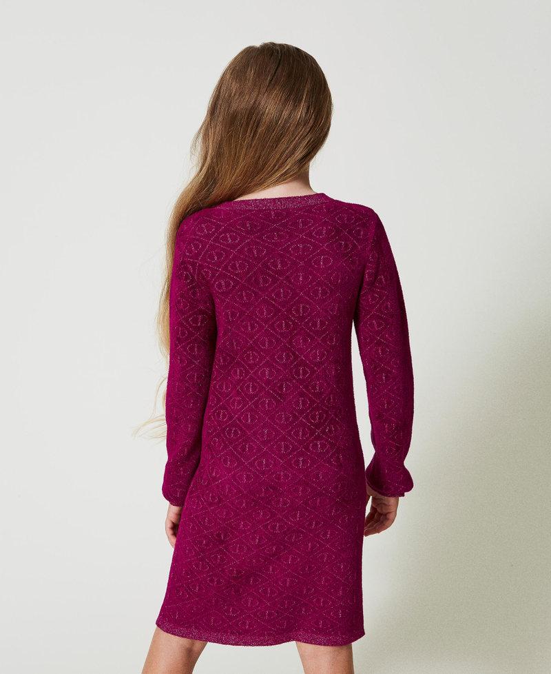 Scee by twin set Abito corto in maglia jacquard con Oval T Offerta