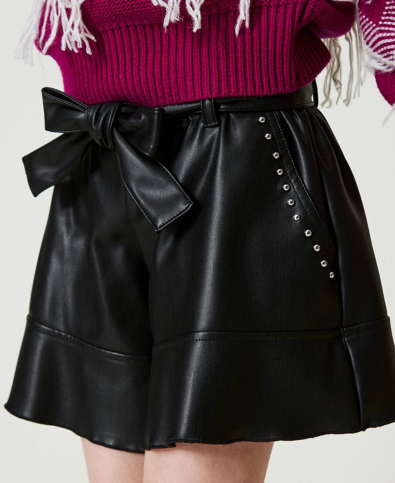Scee by twin set Shorts flare con borchie Economico