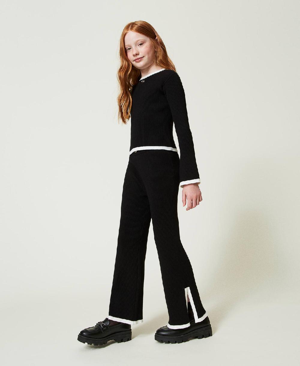 Scee by twin set Maglia e pantaloni ampi a costine Negozio