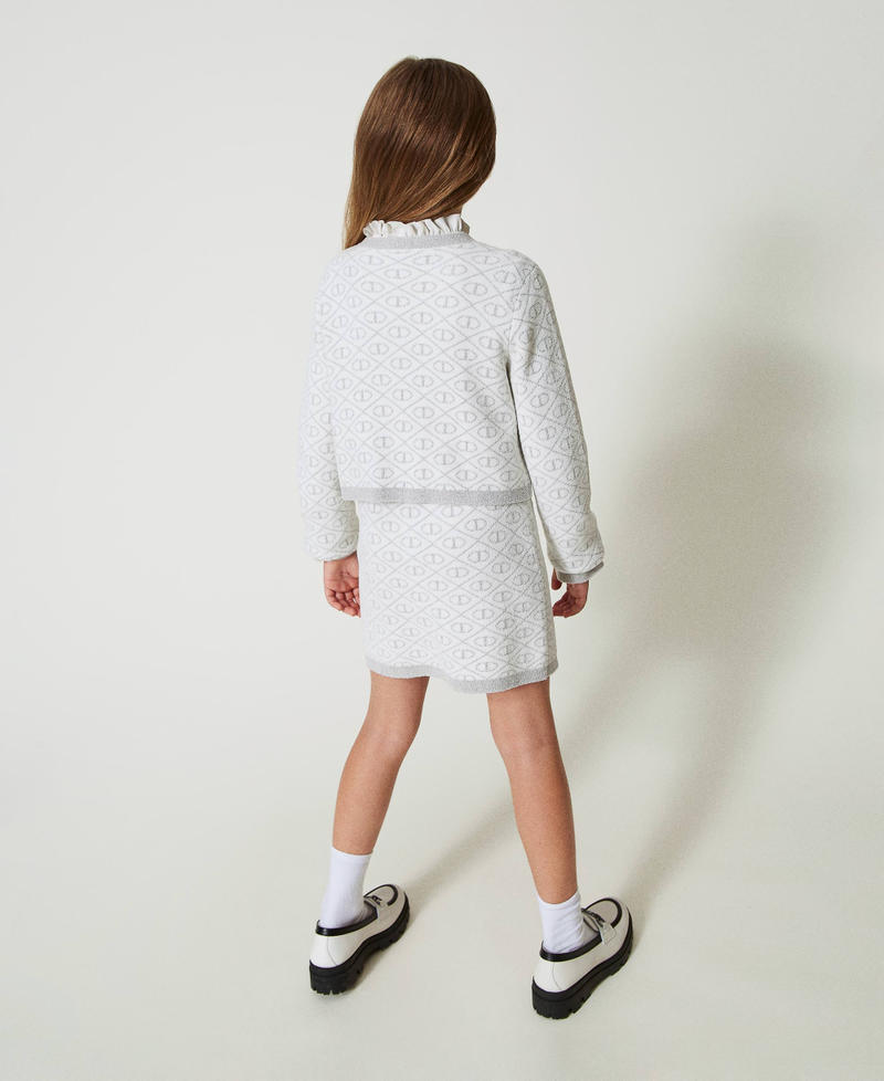 Scee by twin set Giacca in maglia jacquard con Oval T 2025